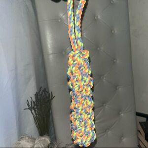 Durable Chew Rope Toy for Dogs – Perfect for Tug-of-War with Easy Grip Handle